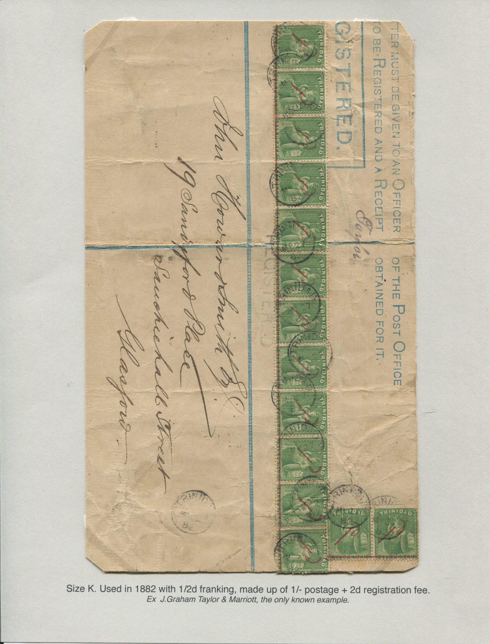 Trinidad Postal Stationery Registered Envelopes – ABPS
